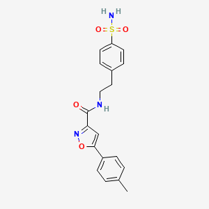 5-(4-methylphenyl)-N-[2-(4-sulfamoylphenyl)ethyl]-1,2-oxazole-3-carboxamide