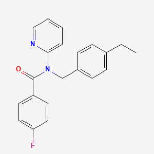 N-(4-ethylbenzyl)-4-fluoro-N-(pyridin-2-yl)benzamide