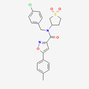 N-(4-chlorobenzyl)-N-(1,1-dioxidotetrahydrothiophen-3-yl)-5-(4-methylphenyl)-1,2-oxazole-3-carboxamide