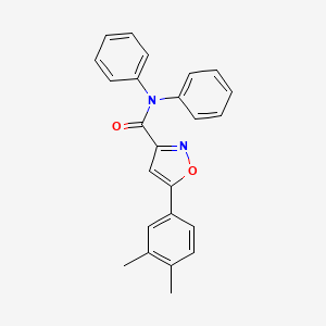 5-(3,4-dimethylphenyl)-N,N-diphenyl-1,2-oxazole-3-carboxamide