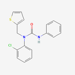 1-(2-Chlorophenyl)-3-phenyl-1-(thiophen-2-ylmethyl)urea