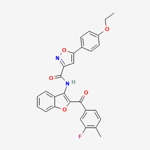 5-(4-ethoxyphenyl)-N-{2-[(3-fluoro-4-methylphenyl)carbonyl]-1-benzofuran-3-yl}-1,2-oxazole-3-carboxamide