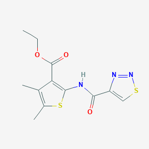 Ethyl 4,5-dimethyl-2-[(1,2,3-thiadiazol-4-ylcarbonyl)amino]thiophene-3-carboxylate