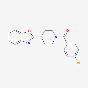 molecular formula C19H17BrN2O2 B11353868 2-[1-(4-Bromobenzoyl)piperidin-4-yl]-1,3-benzoxazole 