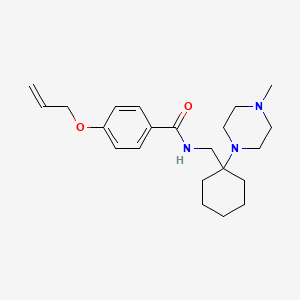 N-{[1-(4-methylpiperazin-1-yl)cyclohexyl]methyl}-4-(prop-2-en-1-yloxy)benzamide