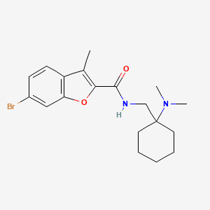 6-bromo-N-{[1-(dimethylamino)cyclohexyl]methyl}-3-methyl-1-benzofuran-2-carboxamide