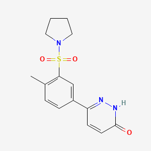 6-[4-methyl-3-(pyrrolidin-1-ylsulfonyl)phenyl]pyridazin-3(2H)-one