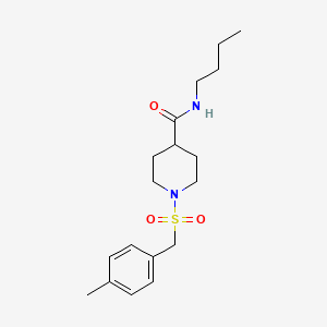 N-butyl-1-[(4-methylbenzyl)sulfonyl]piperidine-4-carboxamide