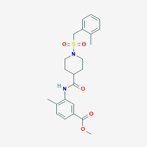 Methyl 4-methyl-3-[({1-[(2-methylbenzyl)sulfonyl]piperidin-4-yl}carbonyl)amino]benzoate