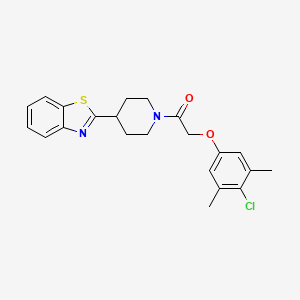 1-[4-(1,3-Benzothiazol-2-yl)piperidin-1-yl]-2-(4-chloro-3,5-dimethylphenoxy)ethanone