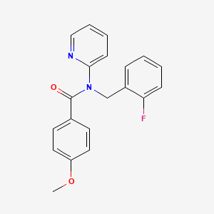 N-(2-fluorobenzyl)-4-methoxy-N-(pyridin-2-yl)benzamide