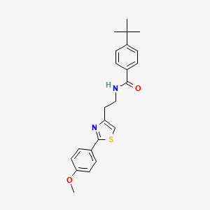 molecular formula C23H26N2O2S B11354047 4-tert-butyl-N-{2-[2-(4-methoxyphenyl)-1,3-thiazol-4-yl]ethyl}benzamide 