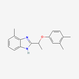 2-[1-(3,4-dimethylphenoxy)ethyl]-4-methyl-1H-benzimidazole