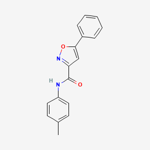 molecular formula C17H14N2O2 B11354077 N-(4-methylphenyl)-5-phenyl-1,2-oxazole-3-carboxamide 