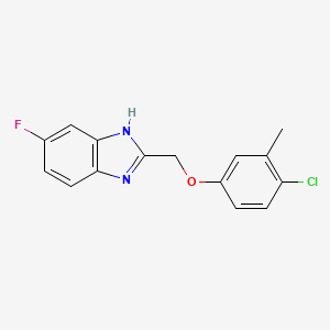 2-[(4-chloro-3-methylphenoxy)methyl]-5-fluoro-1H-benzimidazole