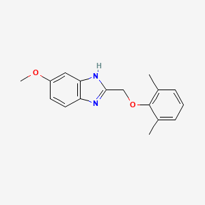 molecular formula C17H18N2O2 B11354145 2-[(2,6-dimethylphenoxy)methyl]-5-methoxy-1H-benzimidazole CAS No. 1018126-94-7