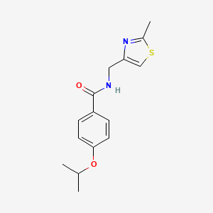 N-[(2-methyl-1,3-thiazol-4-yl)methyl]-4-(propan-2-yloxy)benzamide