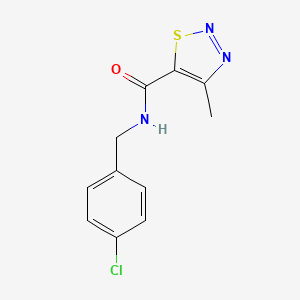 N-(4-chlorobenzyl)-4-methyl-1,2,3-thiadiazole-5-carboxamide