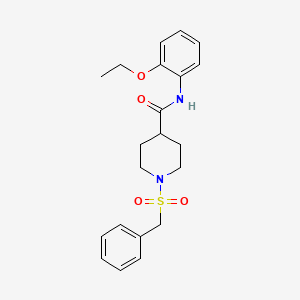 molecular formula C21H26N2O4S B11354188 1-(benzylsulfonyl)-N-(2-ethoxyphenyl)piperidine-4-carboxamide 