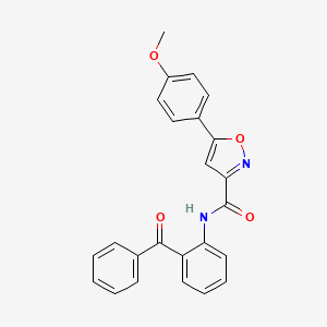 molecular formula C24H18N2O4 B11354207 5-(4-methoxyphenyl)-N-[2-(phenylcarbonyl)phenyl]-1,2-oxazole-3-carboxamide 