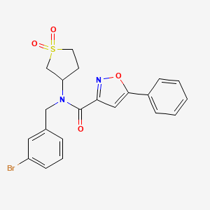 N-(3-bromobenzyl)-N-(1,1-dioxidotetrahydrothiophen-3-yl)-5-phenyl-1,2-oxazole-3-carboxamide