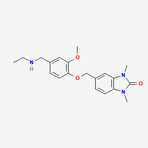 5-({4-[(ethylamino)methyl]-2-methoxyphenoxy}methyl)-1,3-dimethyl-1,3-dihydro-2H-benzimidazol-2-one