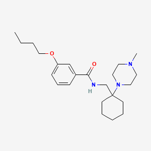 3-butoxy-N-{[1-(4-methylpiperazin-1-yl)cyclohexyl]methyl}benzamide