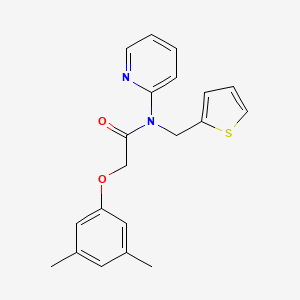 2-(3,5-dimethylphenoxy)-N-(pyridin-2-yl)-N-(thiophen-2-ylmethyl)acetamide