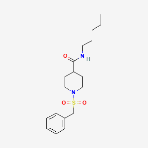 1-(benzylsulfonyl)-N-pentylpiperidine-4-carboxamide