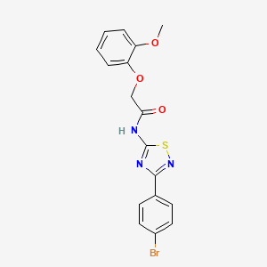 N-[3-(4-bromophenyl)-1,2,4-thiadiazol-5-yl]-2-(2-methoxyphenoxy)acetamide