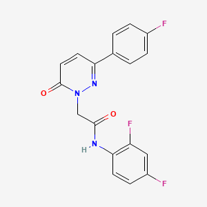 N-(2,4-difluorophenyl)-2-(3-(4-fluorophenyl)-6-oxopyridazin-1(6H)-yl)acetamide