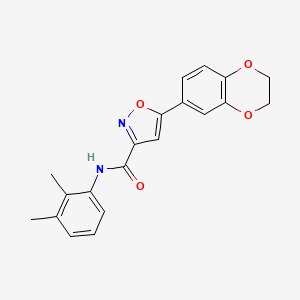 5-(2,3-dihydro-1,4-benzodioxin-6-yl)-N-(2,3-dimethylphenyl)-1,2-oxazole-3-carboxamide