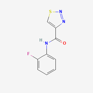 molecular formula C9H6FN3OS B11354425 N-(2-fluorophenyl)-1,2,3-thiadiazole-4-carboxamide 