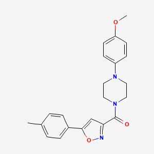 [4-(4-Methoxyphenyl)piperazin-1-yl][5-(4-methylphenyl)-1,2-oxazol-3-yl]methanone