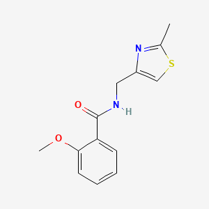 2-methoxy-N-[(2-methyl-1,3-thiazol-4-yl)methyl]benzamide