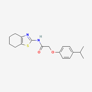 2-[4-(propan-2-yl)phenoxy]-N-(4,5,6,7-tetrahydro-1,3-benzothiazol-2-yl)acetamide