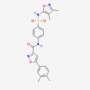 N-{4-[(3,4-dimethyl-1,2-oxazol-5-yl)sulfamoyl]phenyl}-5-(3,4-dimethylphenyl)-1,2-oxazole-3-carboxamide