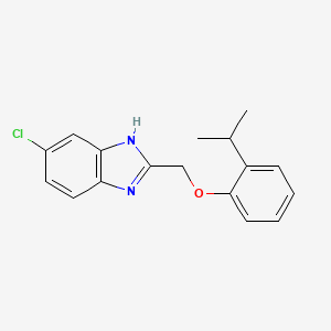 5-chloro-2-{[2-(propan-2-yl)phenoxy]methyl}-1H-benzimidazole