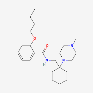 molecular formula C23H37N3O2 B11354610 2-butoxy-N-{[1-(4-methylpiperazin-1-yl)cyclohexyl]methyl}benzamide 