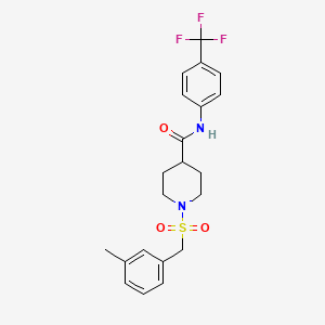 1-[(3-methylbenzyl)sulfonyl]-N-[4-(trifluoromethyl)phenyl]piperidine-4-carboxamide