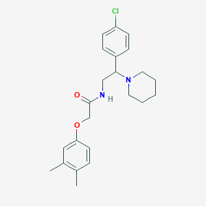 molecular formula C23H29ClN2O2 B11354662 N-[2-(4-chlorophenyl)-2-(piperidin-1-yl)ethyl]-2-(3,4-dimethylphenoxy)acetamide 