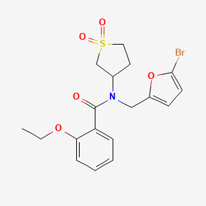 N-[(5-bromofuran-2-yl)methyl]-N-(1,1-dioxidotetrahydrothiophen-3-yl)-2-ethoxybenzamide