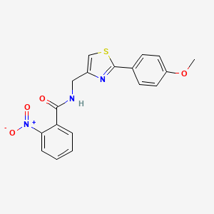 N-{[2-(4-methoxyphenyl)-1,3-thiazol-4-yl]methyl}-2-nitrobenzamide