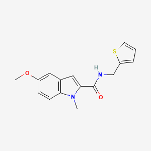 molecular formula C16H16N2O2S B11354742 5-methoxy-1-methyl-N-(thiophen-2-ylmethyl)-1H-indole-2-carboxamide 