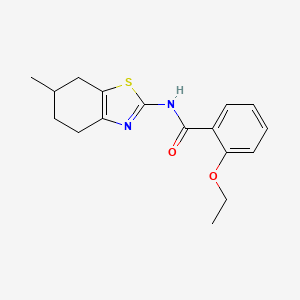 2-ethoxy-N-(6-methyl-4,5,6,7-tetrahydro-1,3-benzothiazol-2-yl)benzamide