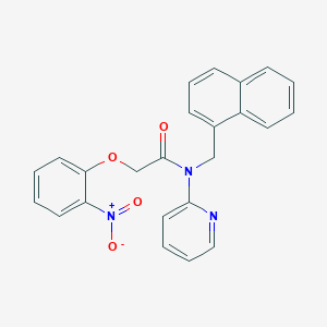 molecular formula C24H19N3O4 B11354774 N-(naphthalen-1-ylmethyl)-2-(2-nitrophenoxy)-N-(pyridin-2-yl)acetamide 