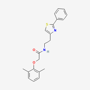 2-(2,6-dimethylphenoxy)-N-[2-(2-phenyl-1,3-thiazol-4-yl)ethyl]acetamide