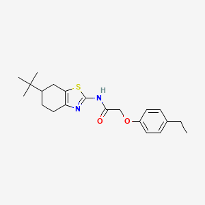 N-(6-tert-butyl-4,5,6,7-tetrahydro-1,3-benzothiazol-2-yl)-2-(4-ethylphenoxy)acetamide