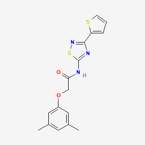 molecular formula C16H15N3O2S2 B11354816 2-(3,5-dimethylphenoxy)-N-[3-(thiophen-2-yl)-1,2,4-thiadiazol-5-yl]acetamide 