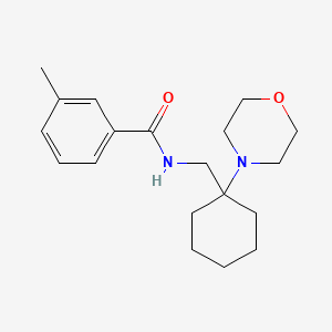 3-methyl-N-{[1-(morpholin-4-yl)cyclohexyl]methyl}benzamide